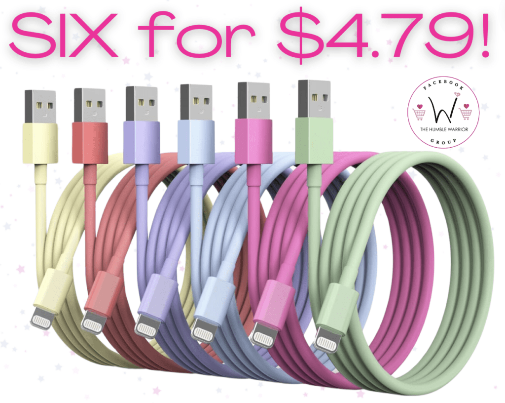 6-pack of Chargers for iPhones!
